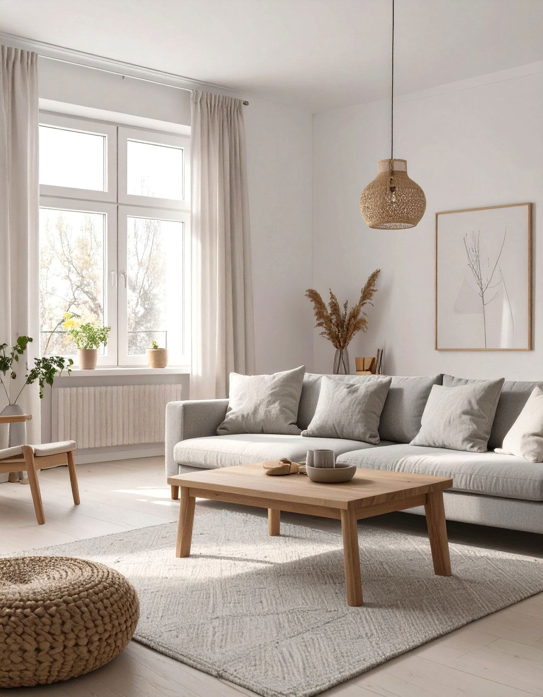 White Walls and Neutral Color Palette - 30 scandinavian house design ideas