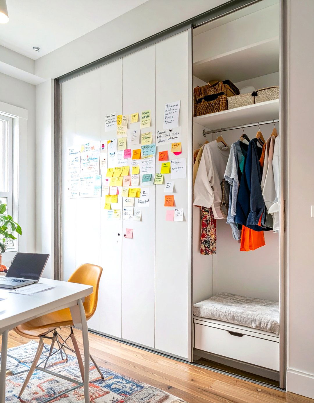 Whiteboard Sliding Closet Doors - 30 sliding closet door ideas