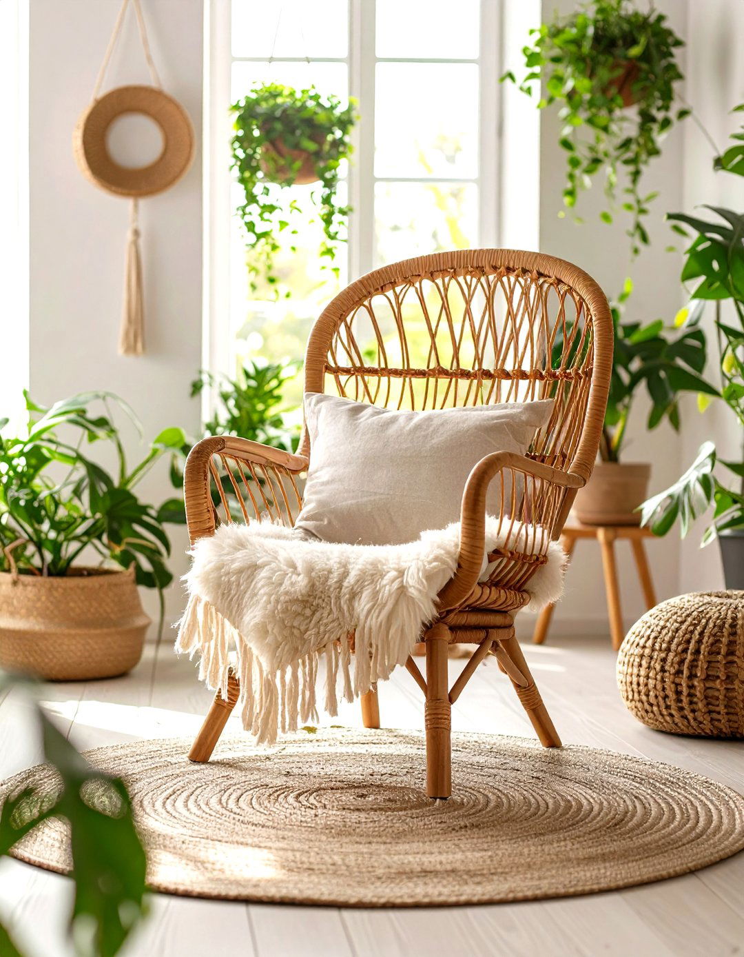 Wicker and Rattan Furniture - 30 retro interior design ideas