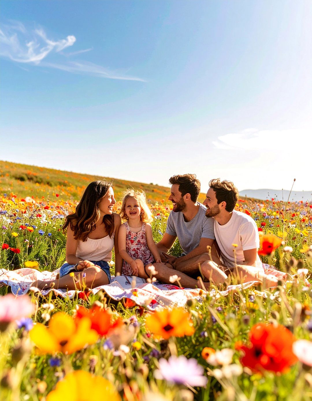Wildflower Field Family Photos - 30 outdoor family photo ideas
