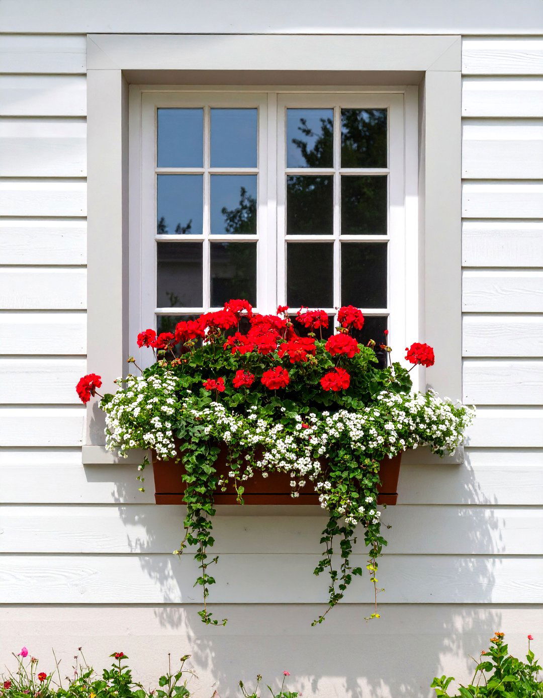 Window Box Flower Garden - 30 small backyard garden ideas