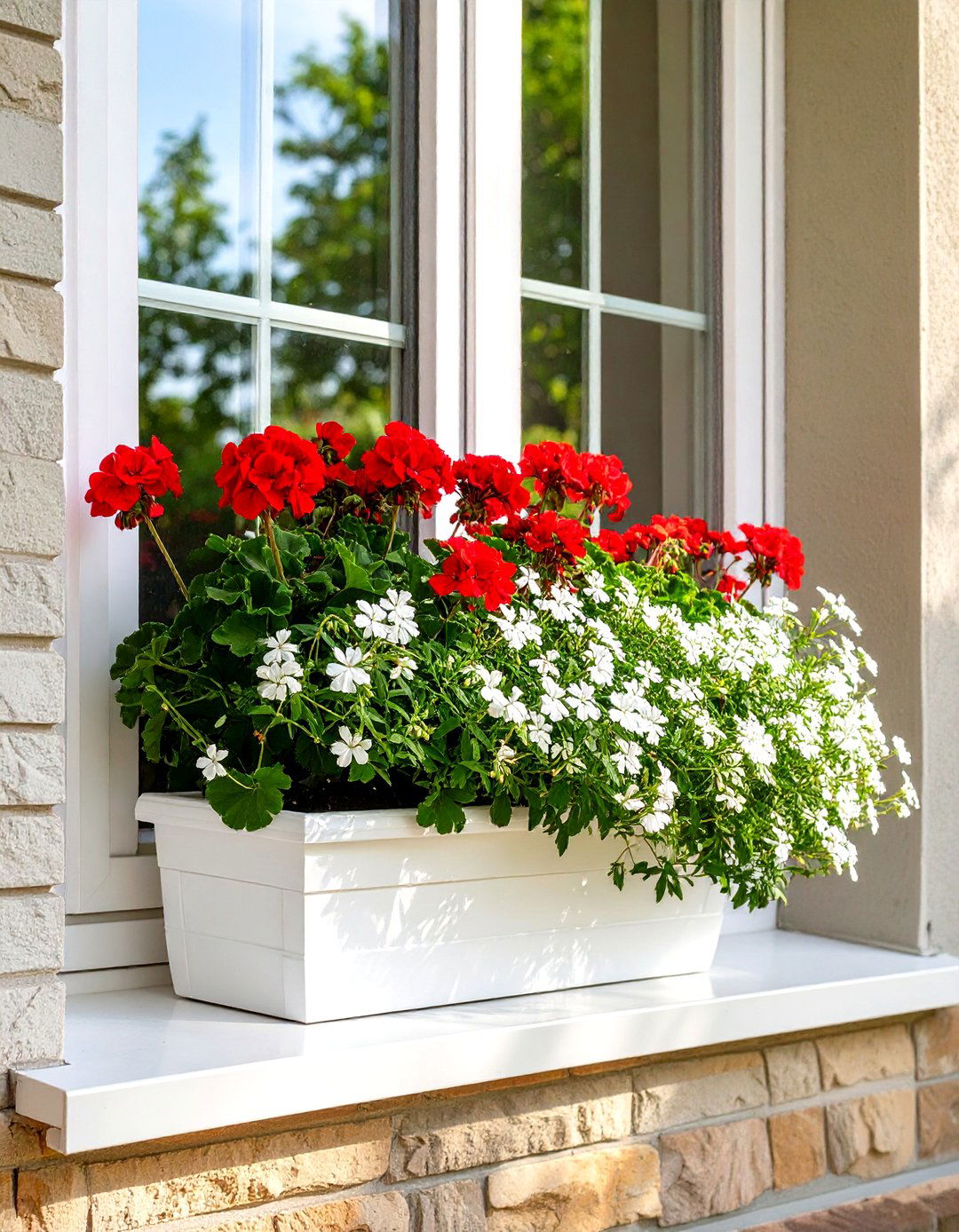 Window Box Garden on a Patio Ledge - 30 small patio garden ideas