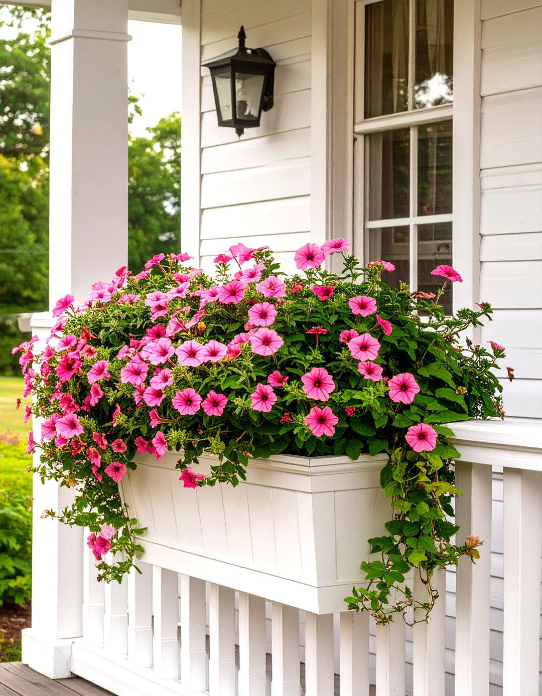 Window Box Planters on a Small Porch - 30 small porch decorating ideas