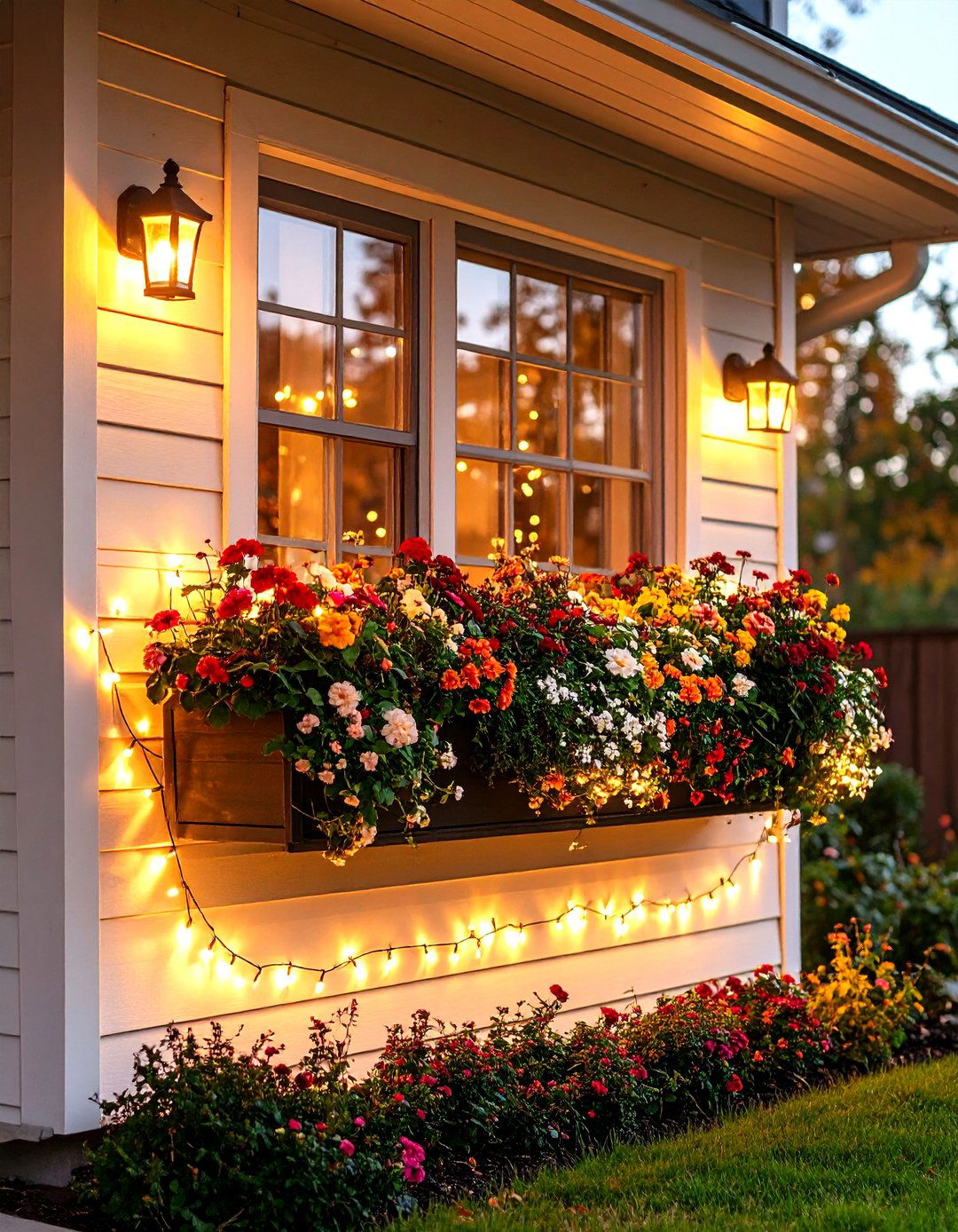 Window Box Underglow Outdoor String Light - 30 outdoor string light ideas