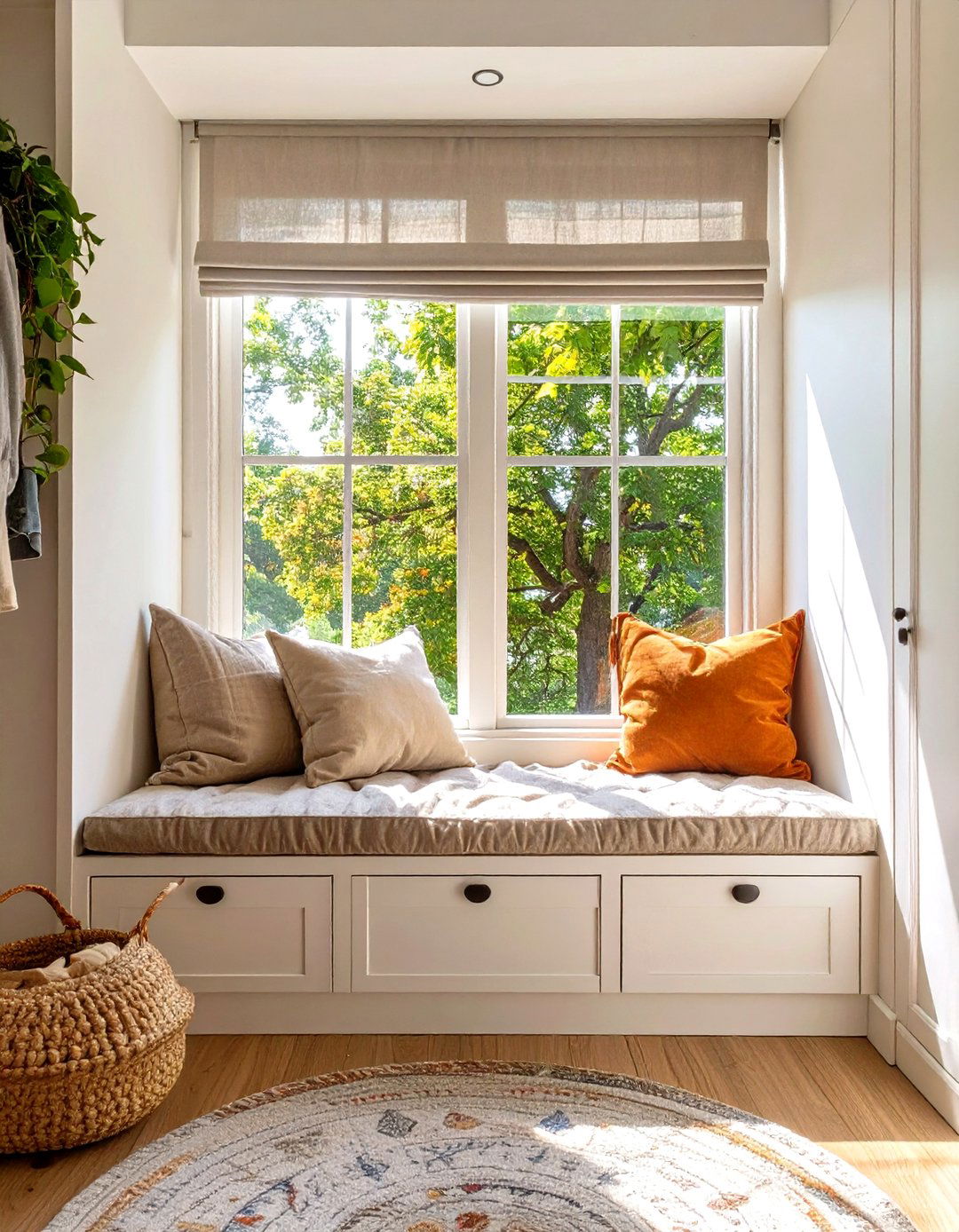 Window Seat with Hidden Storage - 30 small teen bedroom ideas