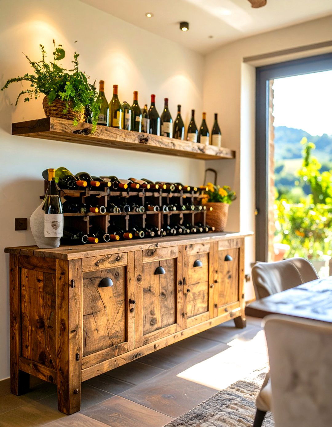 Wine Storage as Decor - 30 tuscan interior design ideas