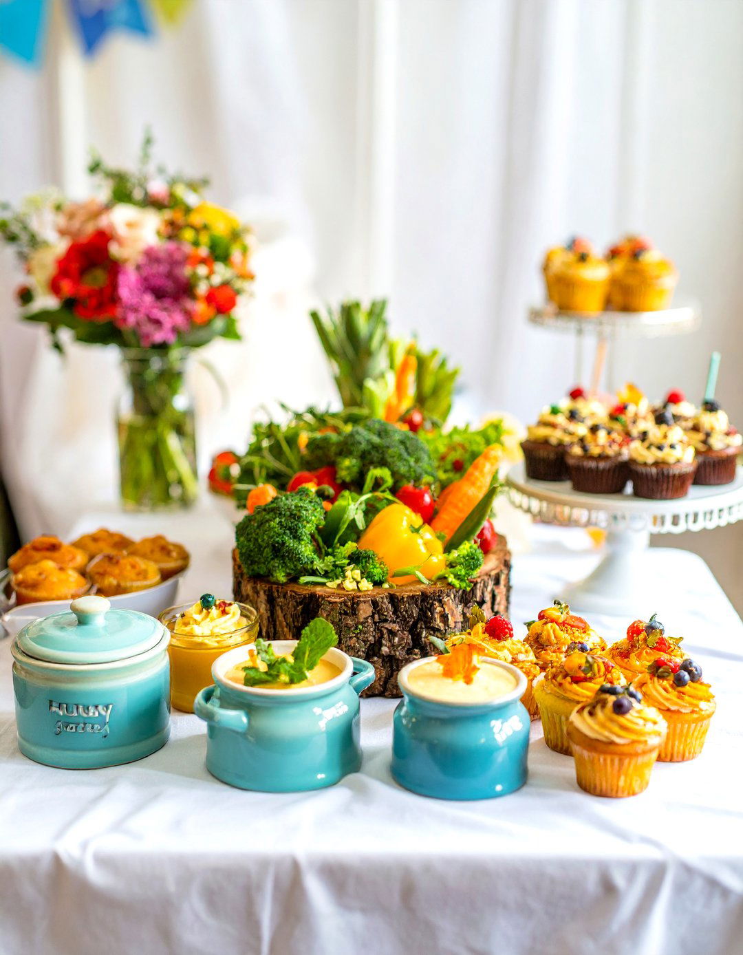 Winnie the Pooh Hundred Acre Wood Snacks - 30 baby shower menu ideas