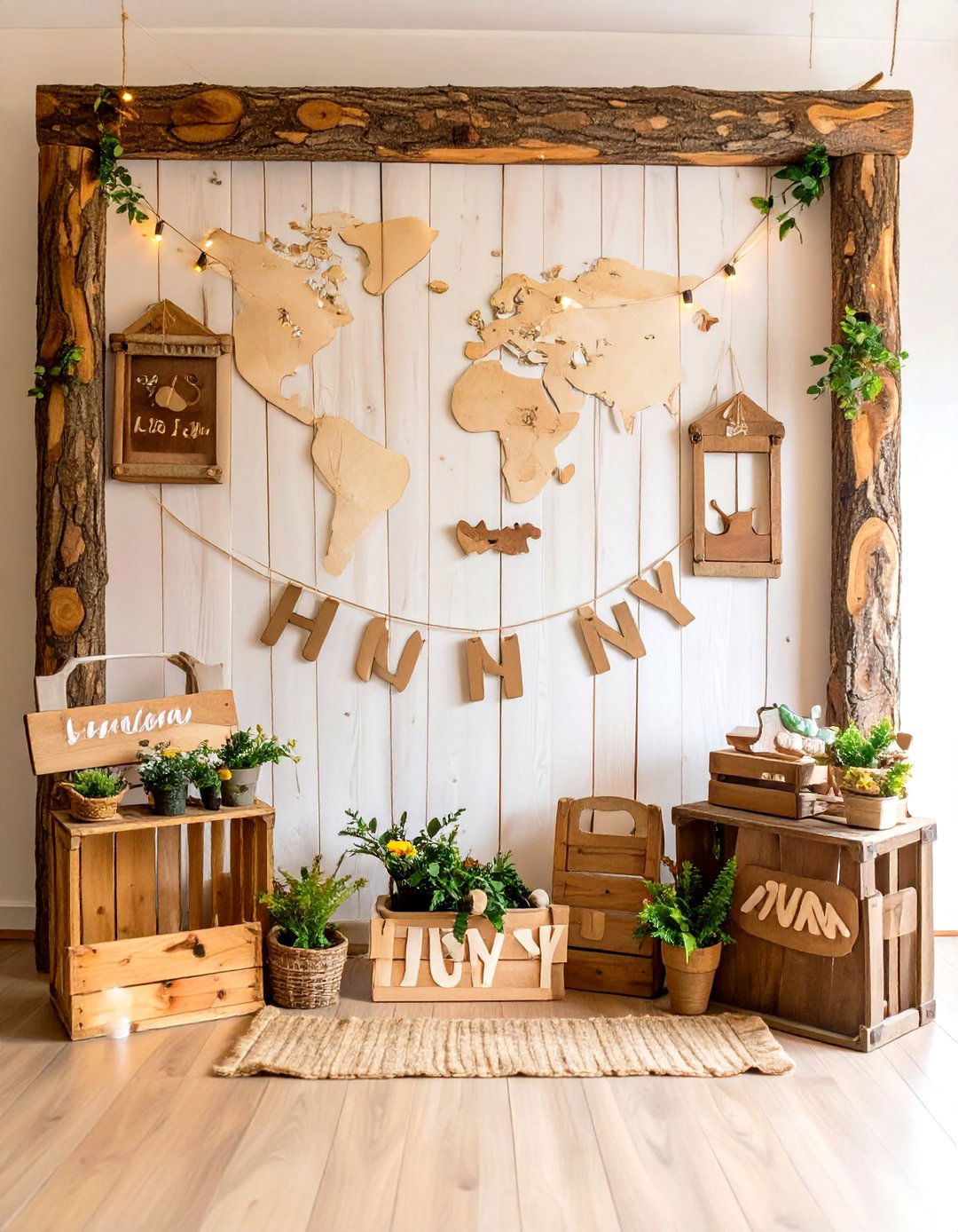 Winnie the Pooh Hundred Acre Wood - 30 baby shower backdrop ideas