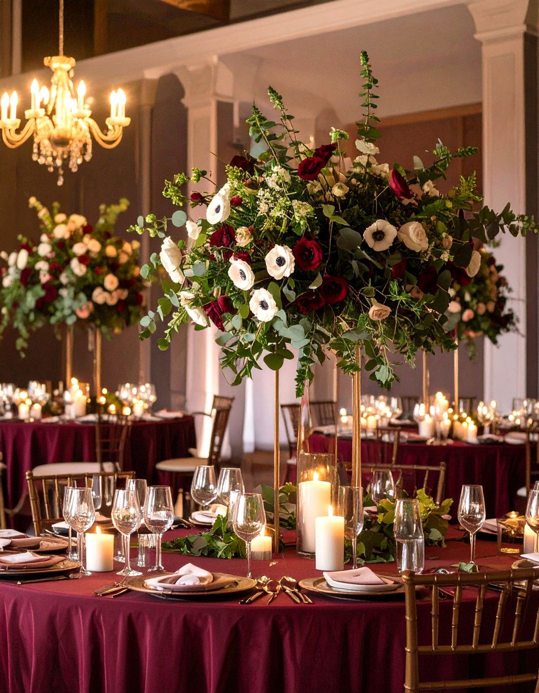Winter Floral and Greenery - 30 january baby shower ideas