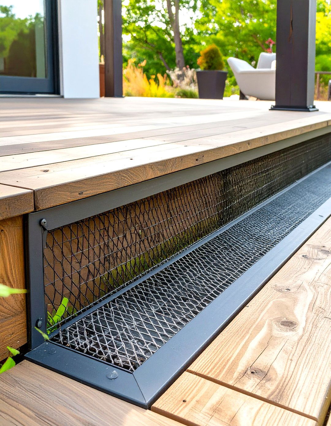 Wire Mesh or Hog Panel Inserts - 30 horizontal deck skirting ideas