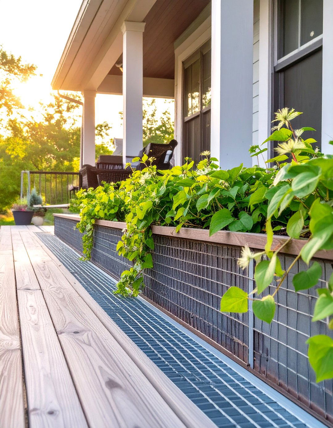 Wire Mesh or Hog Panel Skirting - 30 deck skirting ideas