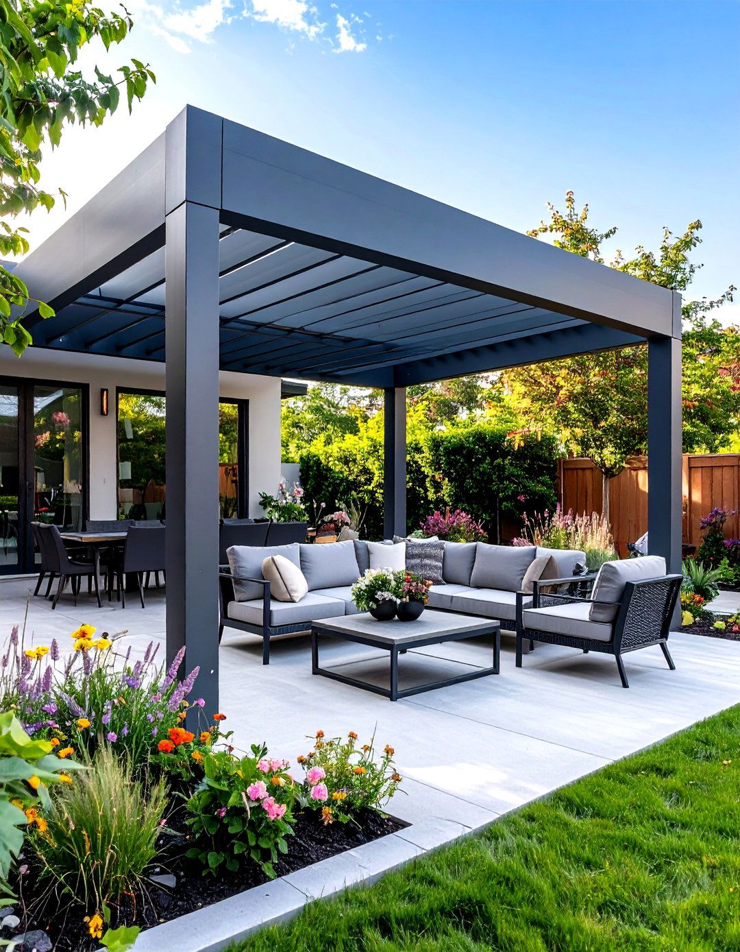 Wisteria Covered Arbor - 30 patio covering ideas