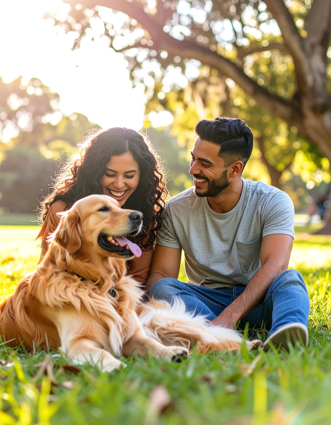 With Your Pet at a Park - 30 outdoor engagement photo ideas