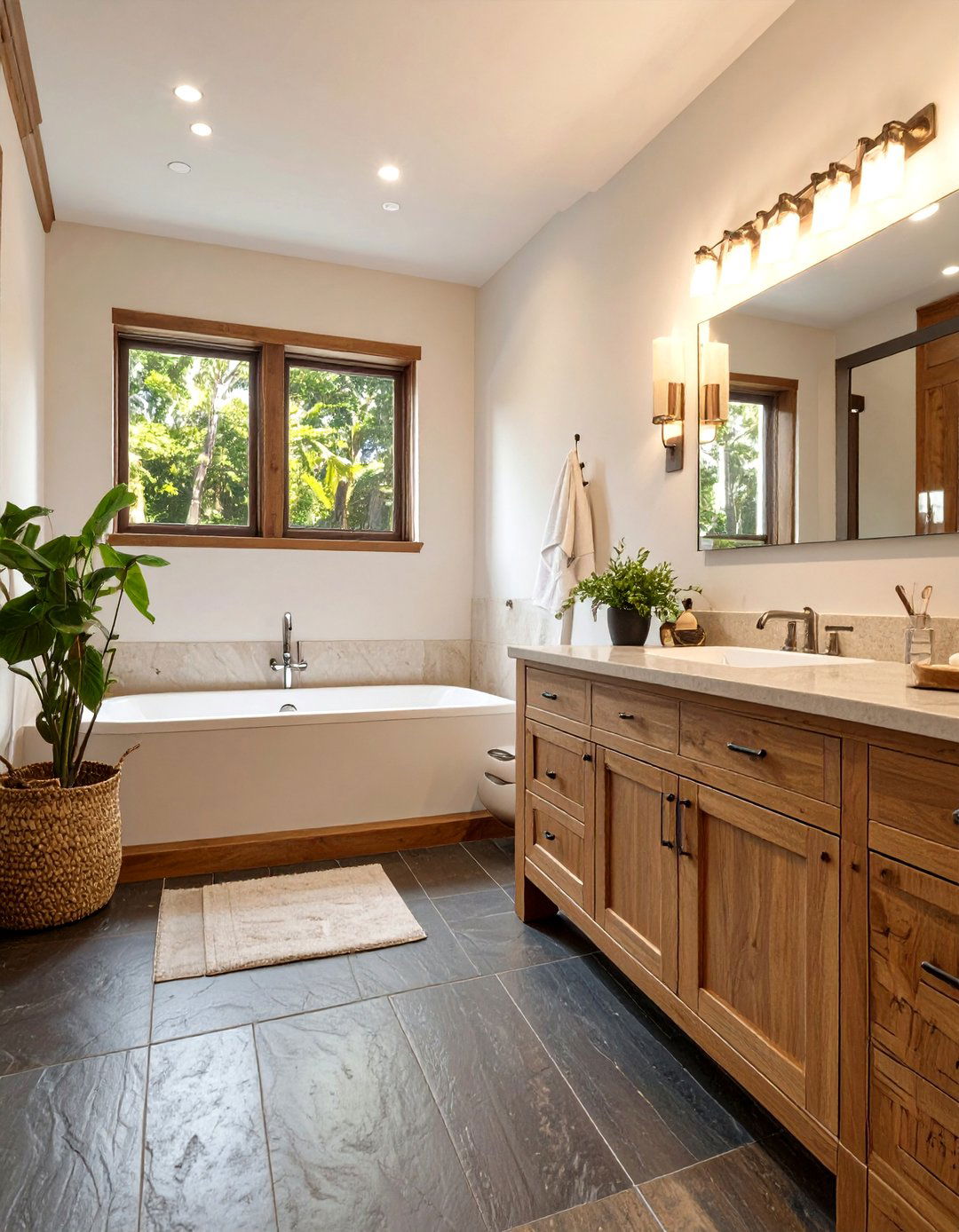 Wood Baseboard in Bathroom - 30 bathroom baseboard ideas