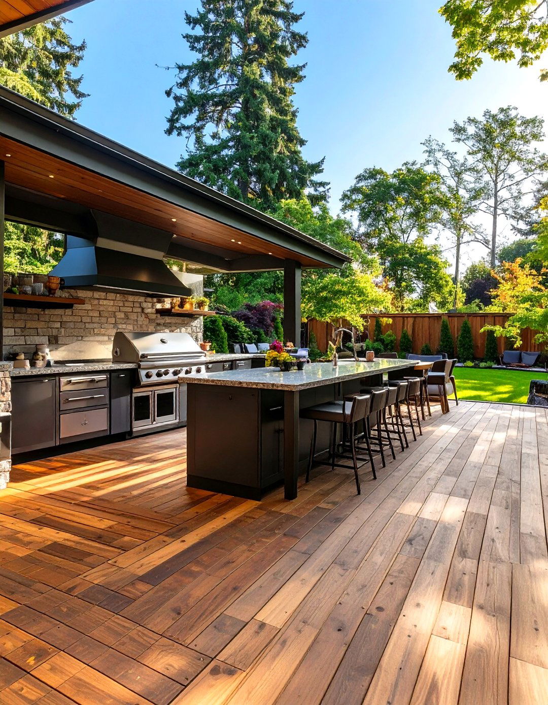 30 Creative Wood Deck Ideas for Your Outdoor Oasis - We Love Home Blog