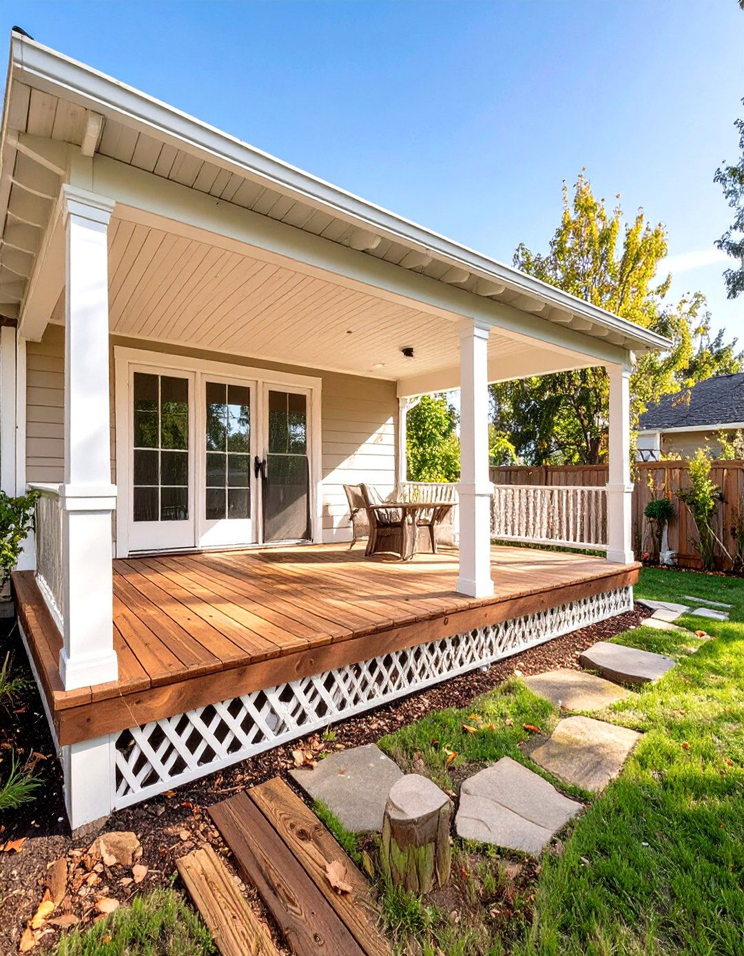 Wood Deck Skirting - 30 wood deck ideas