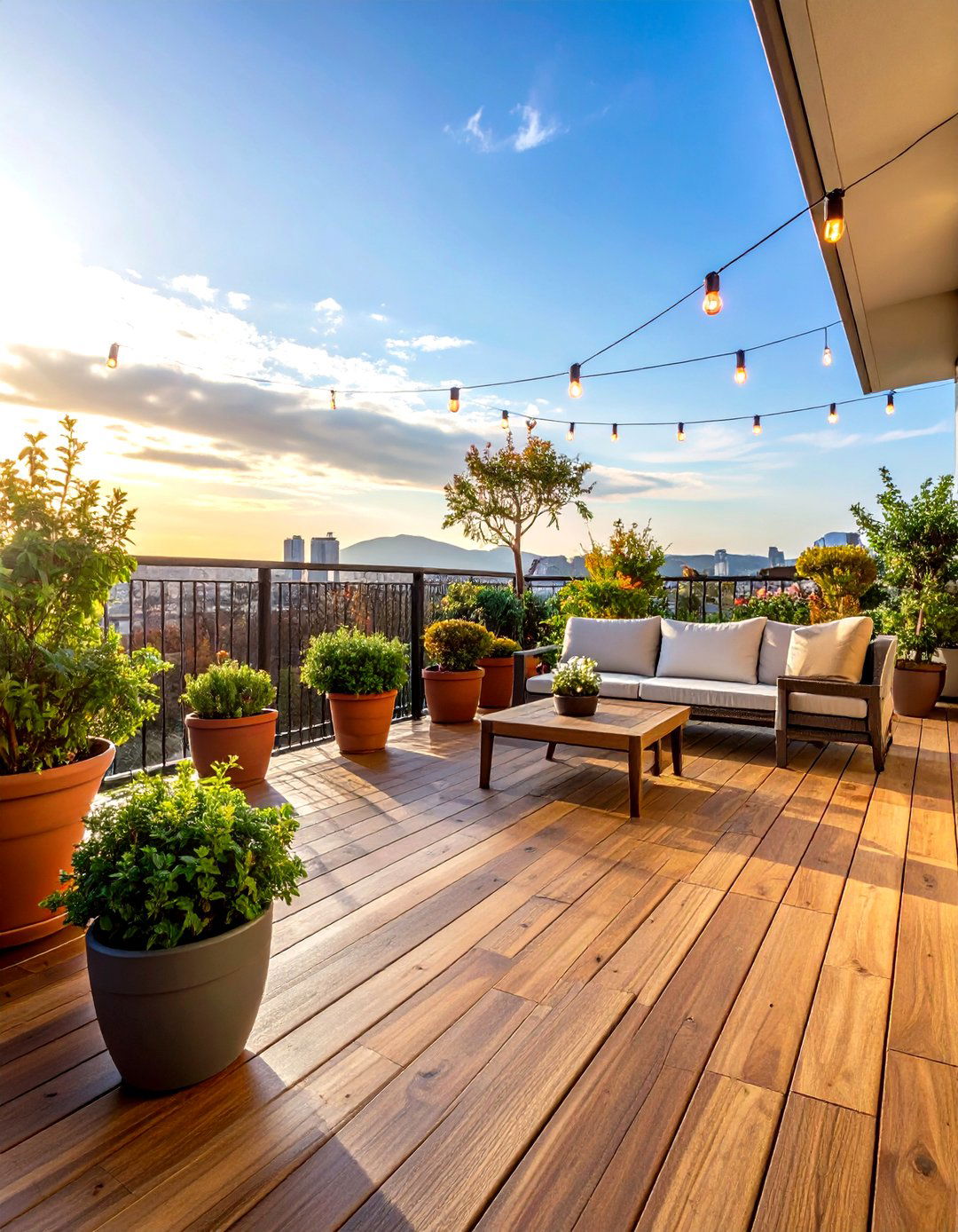 Wood Deck Tile Patio Floor - 30 patio floor ideas