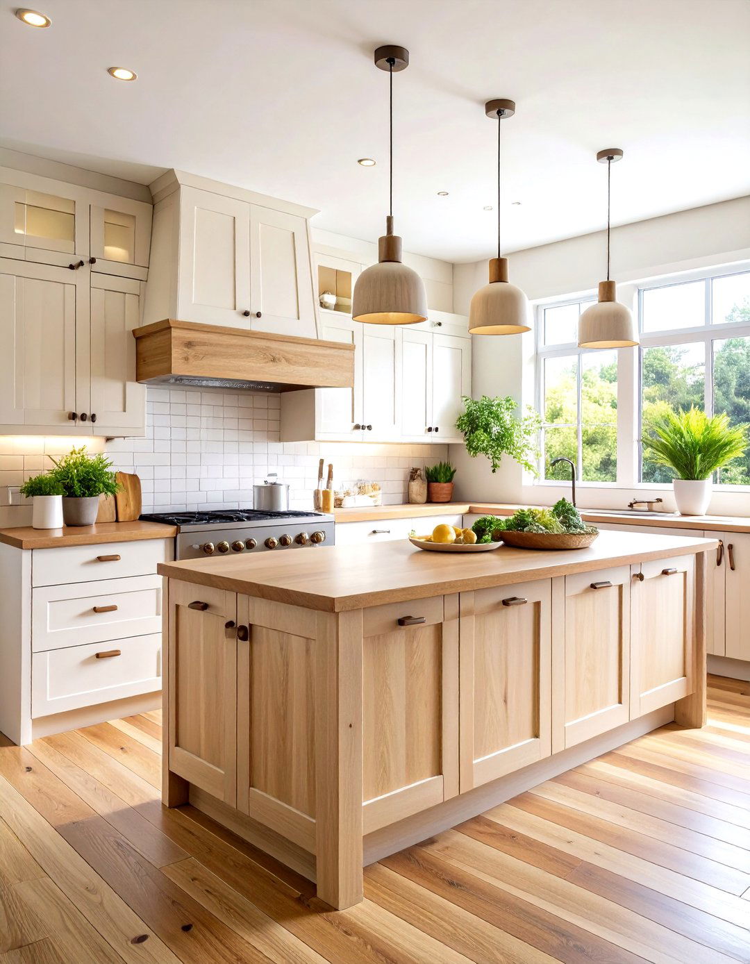 Wood Knobs for a Natural Scandinavian Feel - 30 kitchen cabinet hardware ideas