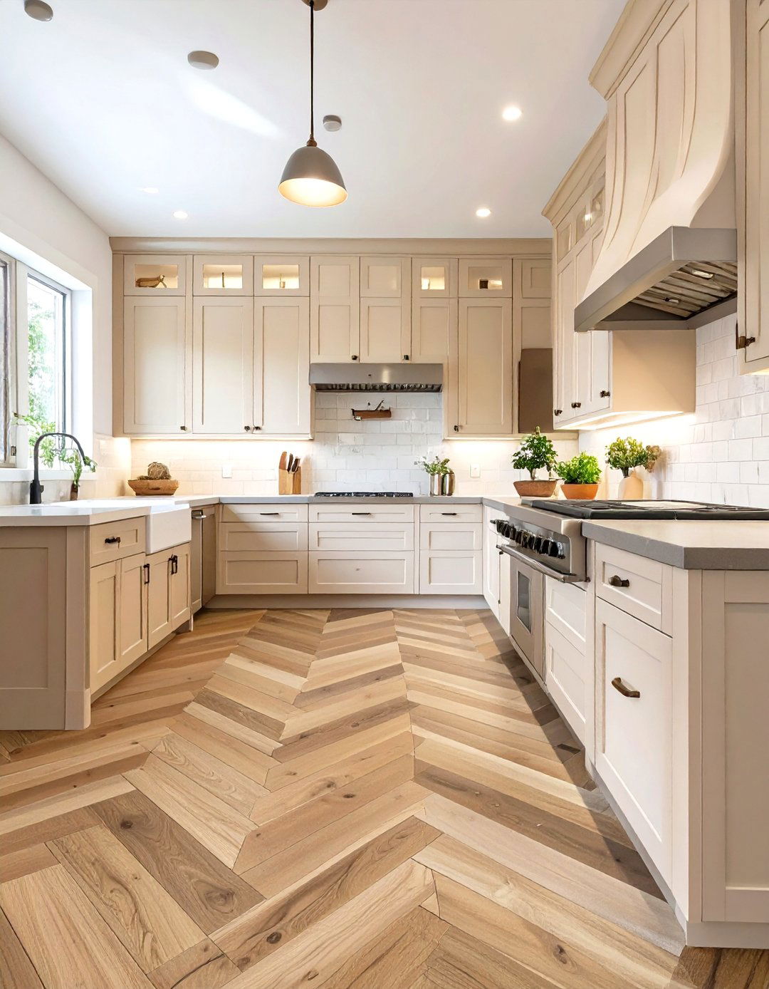 Wood Look Porcelain Kitchen Tiles - 30 modern kitchen tiles design ideas
