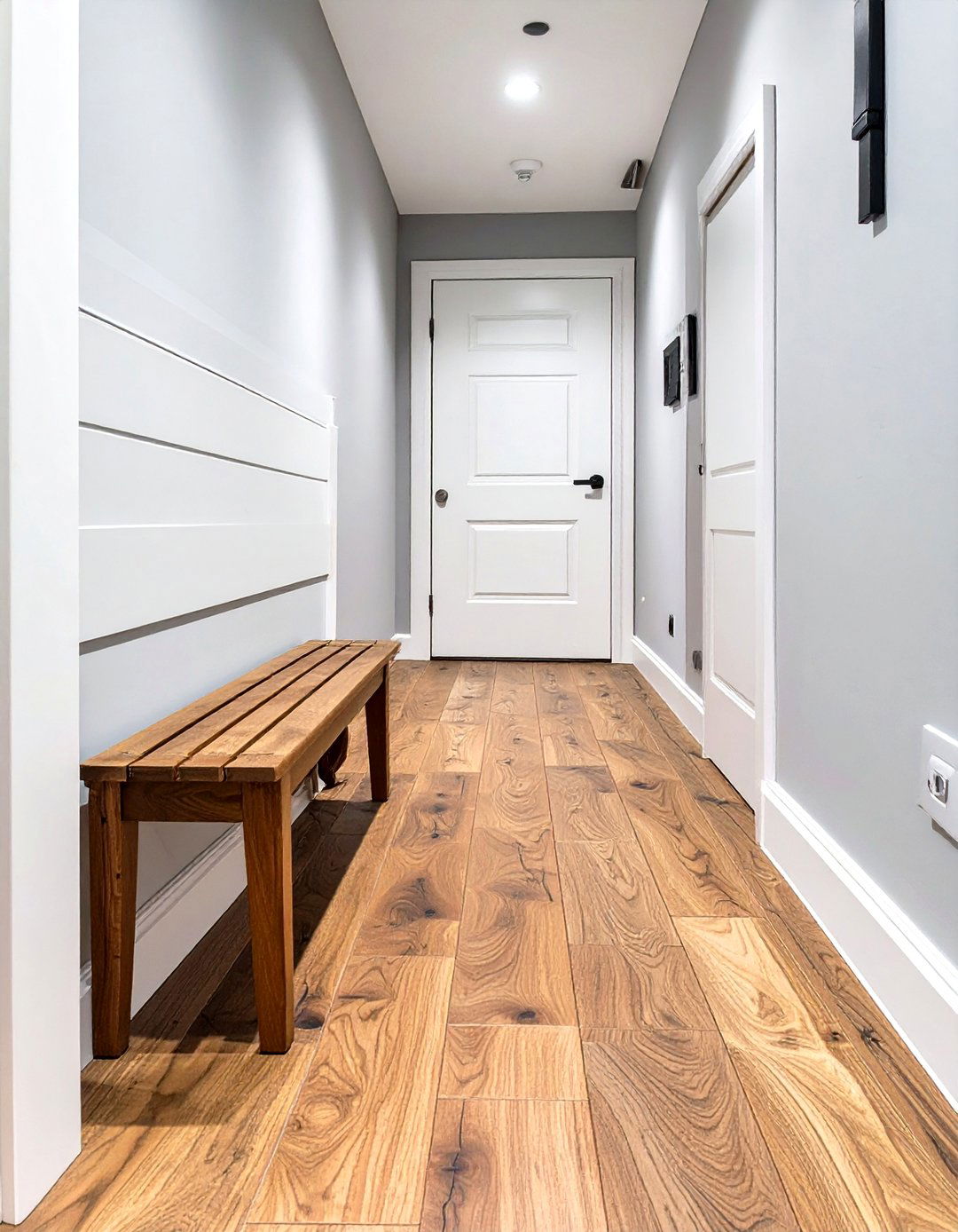 Wood Look Porcelain Plank Foyer Tile - 30 small entryway foyer tile ideas