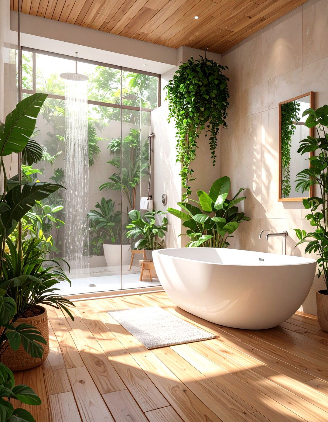 Wood Look Porcelain Tile Bathroom - 30 modern bathroom tile ideas