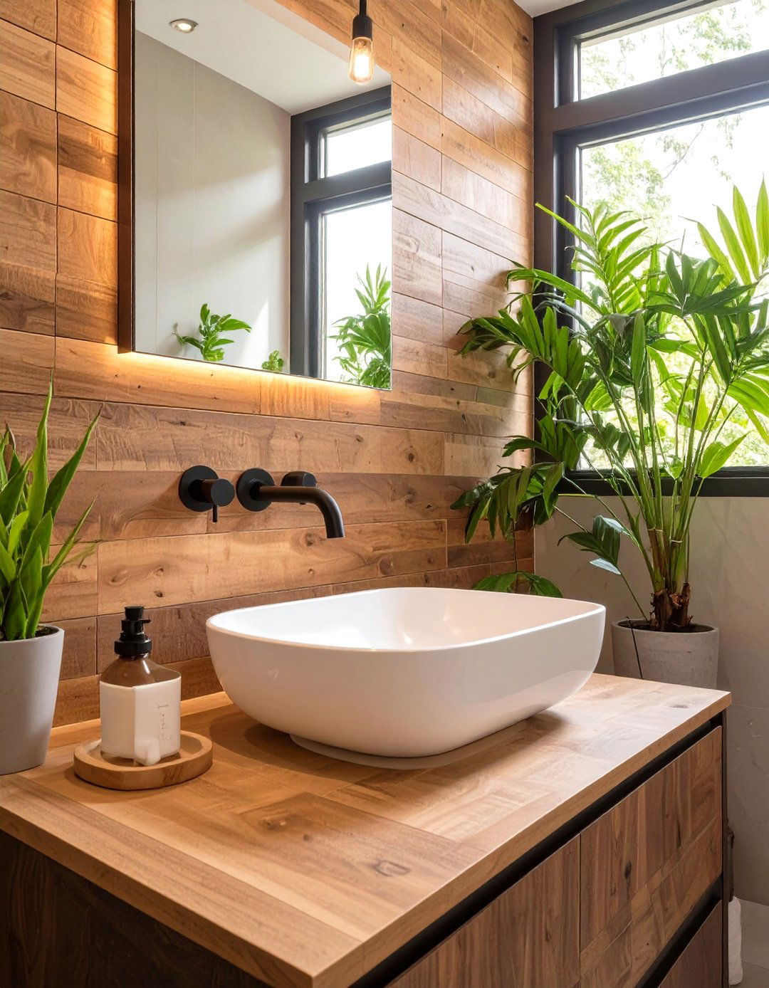 30 Stunning Bathroom Backsplash Ideas for a Vanity Upgrade - We Love ...
