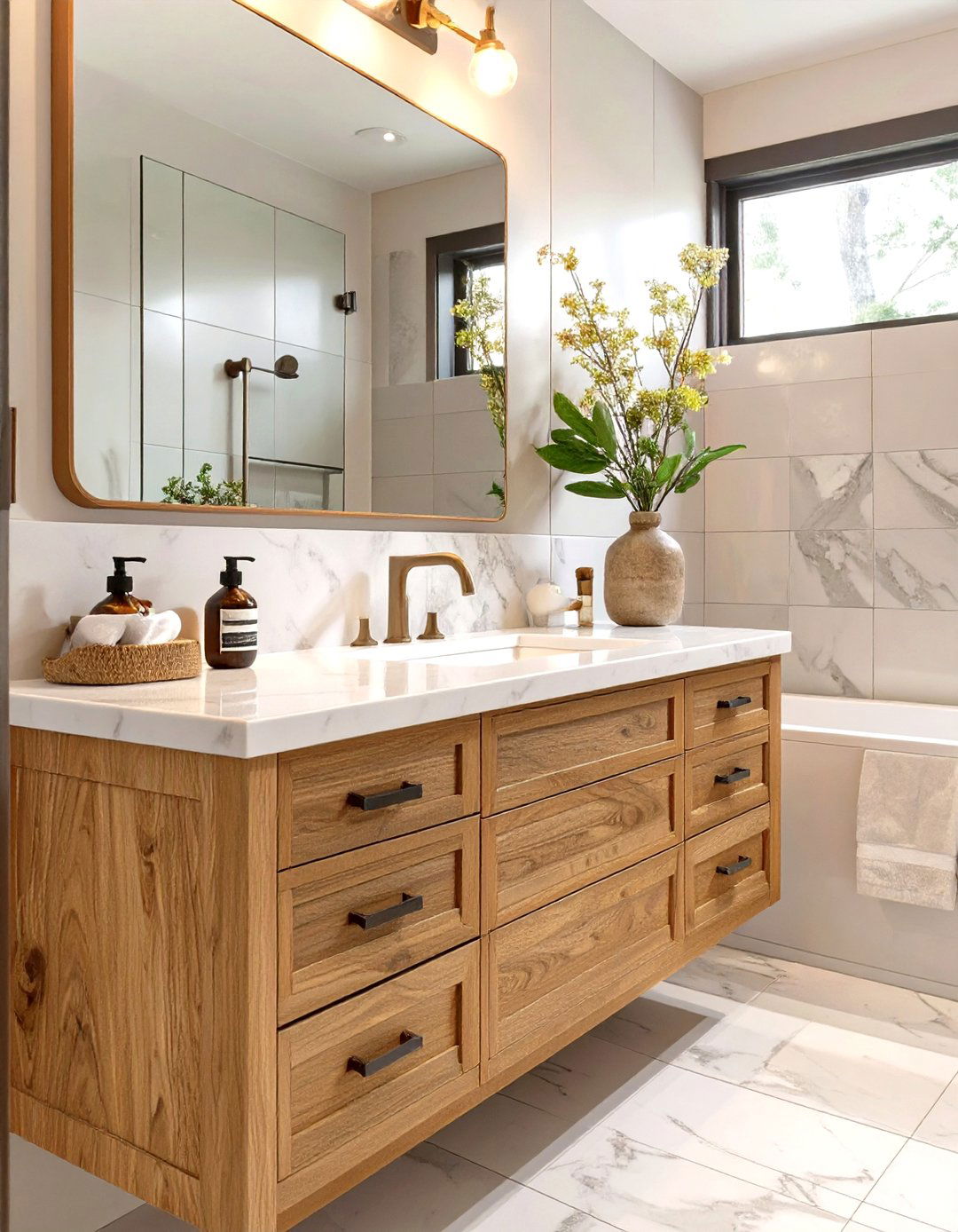 Wood Vanities or Accents - 30 timeless bathroom design ideas