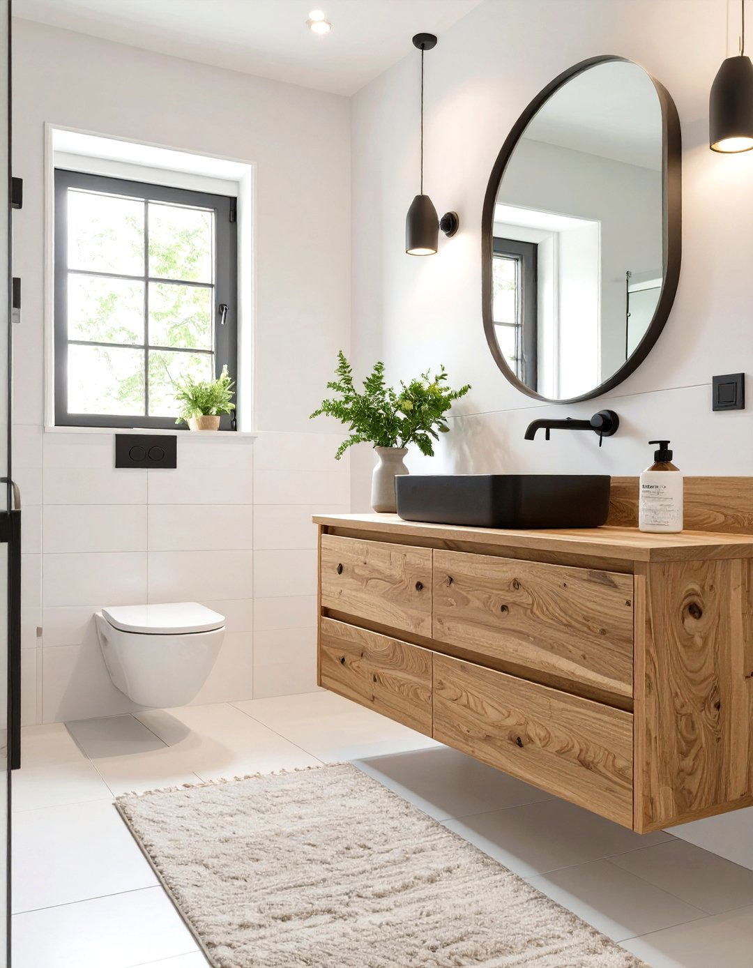 Wood and White Bathroom - 30 modern bathroom design photos ideas