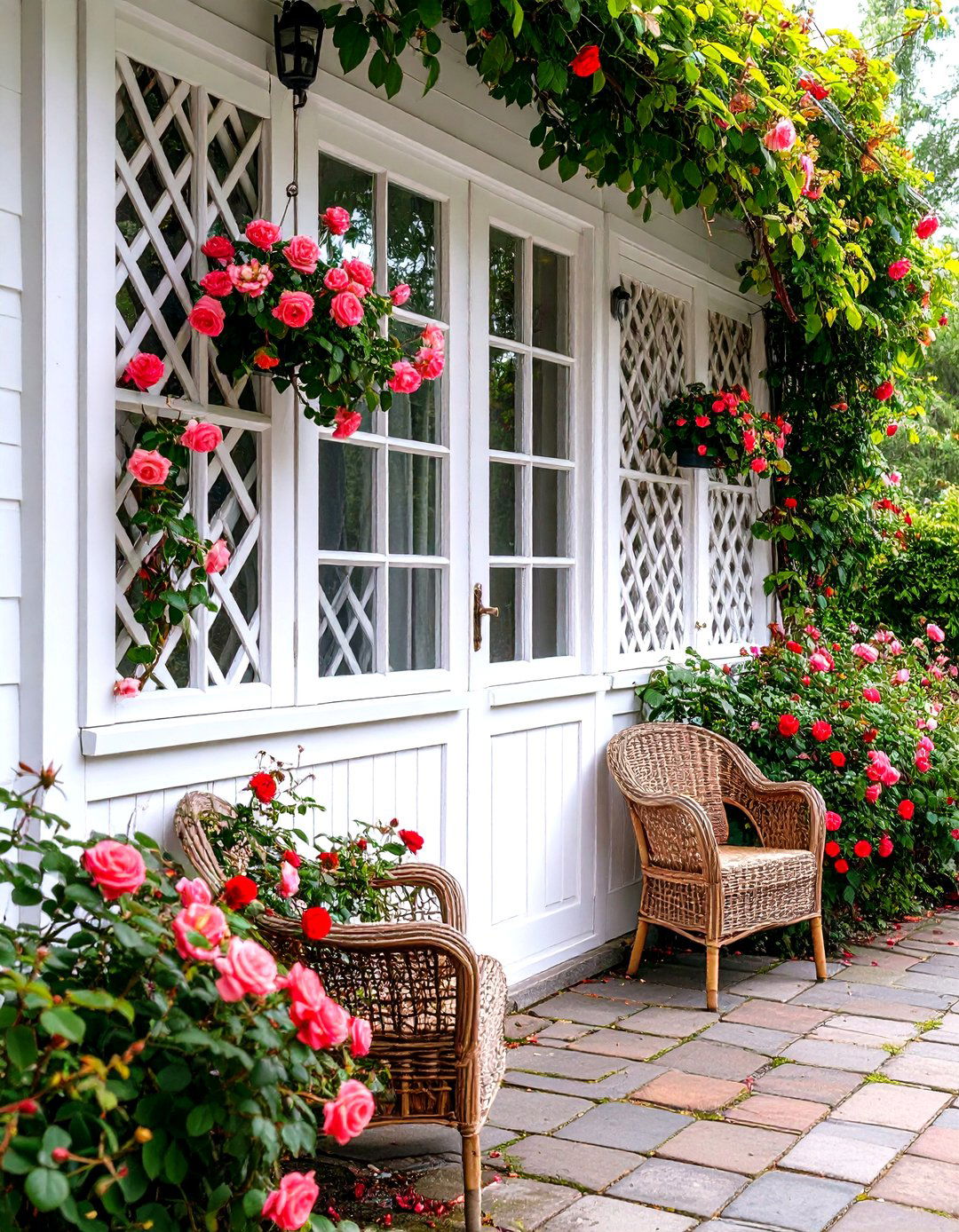 Wooden Lattice Panel Screens - 30 porch privacy ideas