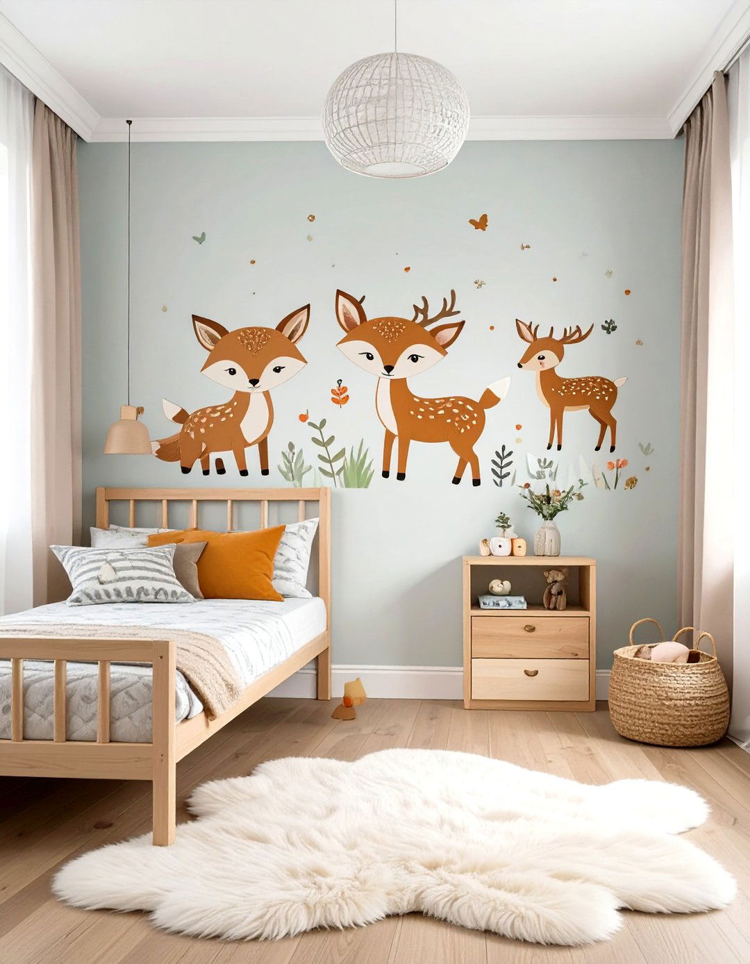 Woodland Animal Toddler Girl Bedroom - 30 toddler girl bedroom ideas