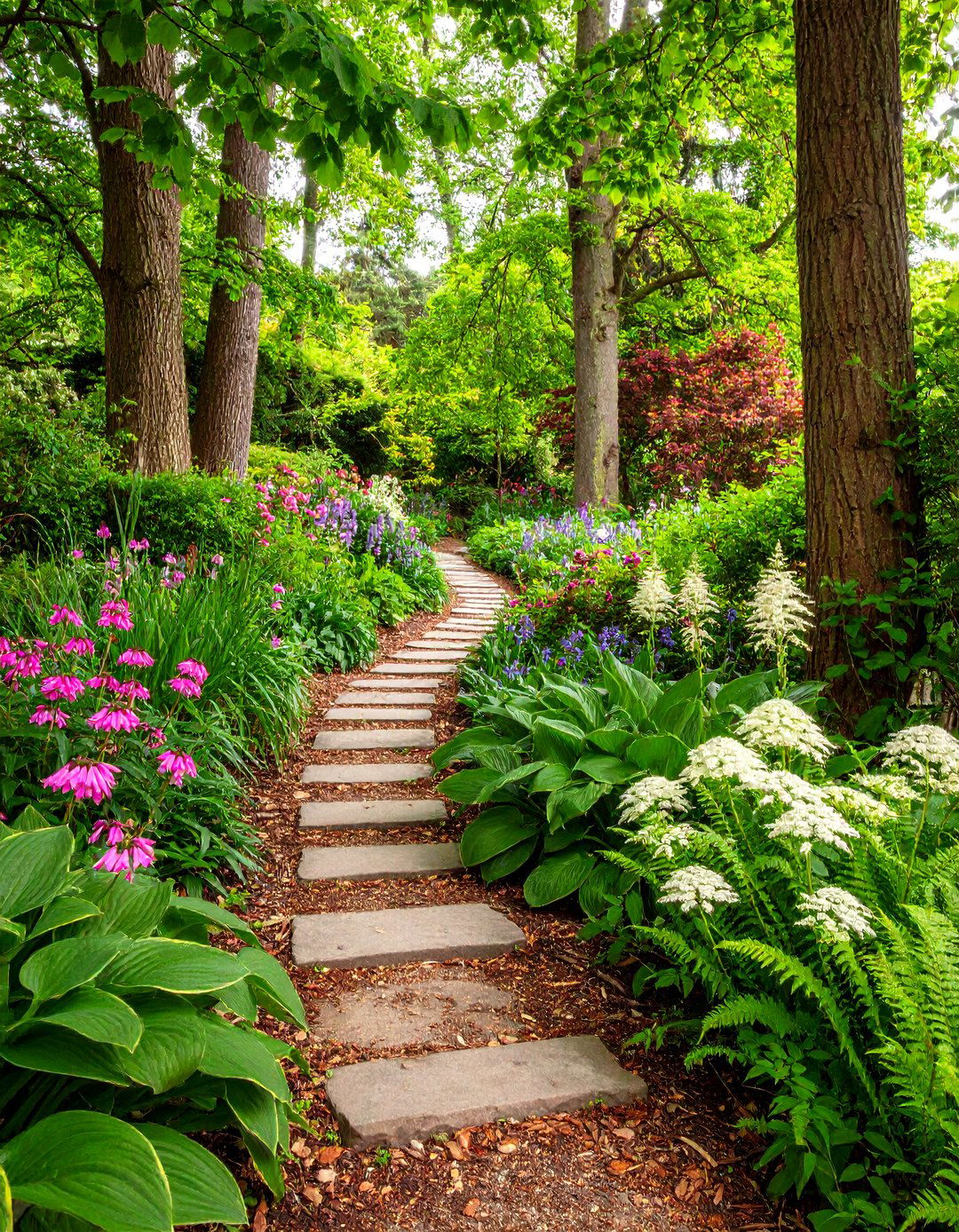 Woodland Shade Flower Bed Garden - 30 flower bed garden ideas
