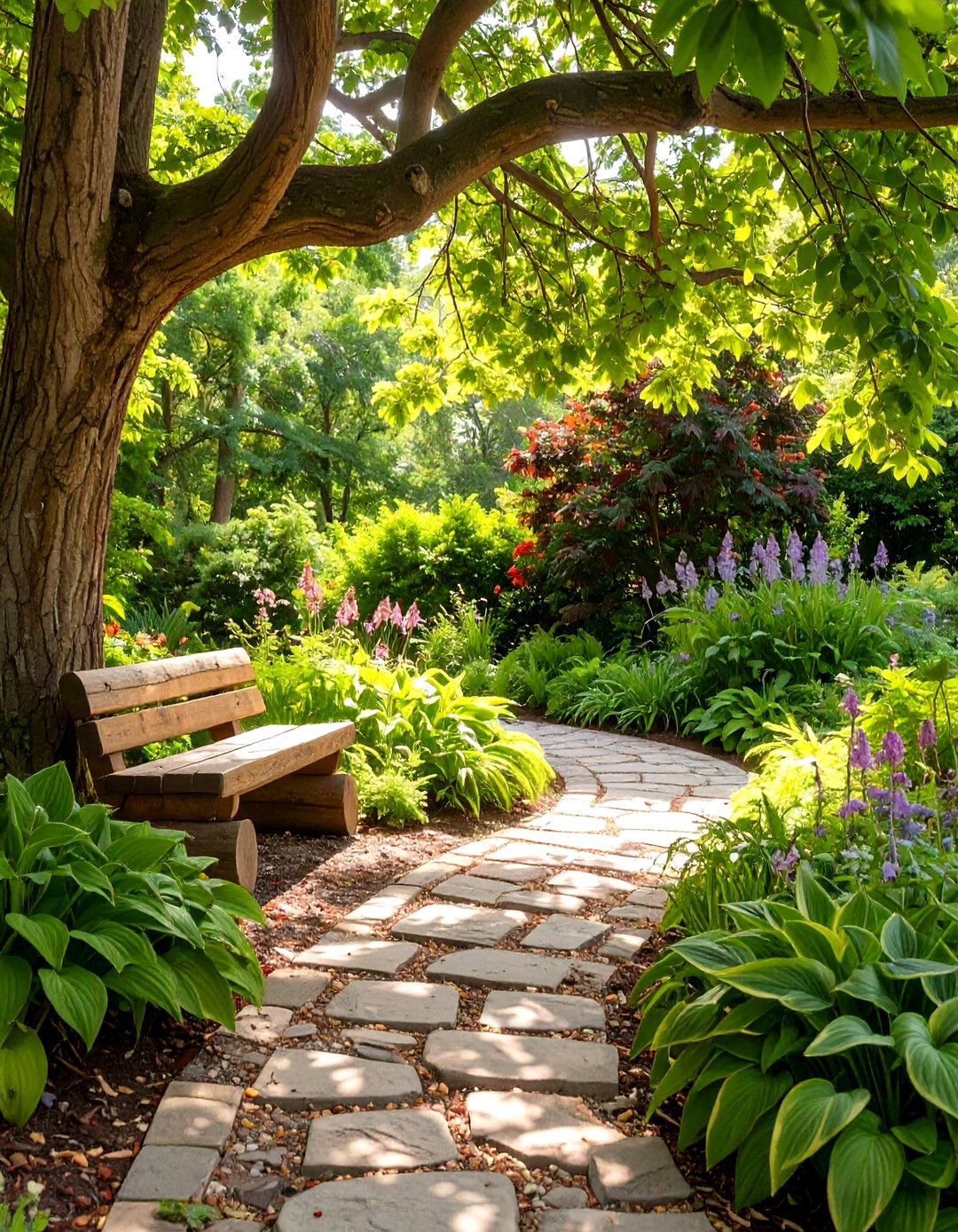 Woodland Shade Garden - 30 corner landscaping ideas
