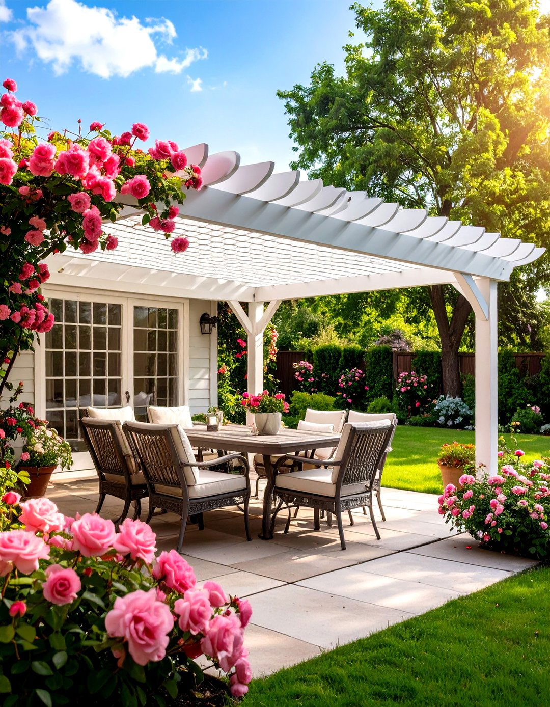 Woven Lattice Patio Roof - 30 patio roof ideas