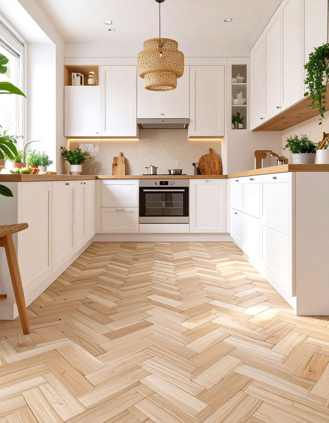 Woven Look Vinyl Flooring - 30 vinyl kitchen flooring ideas