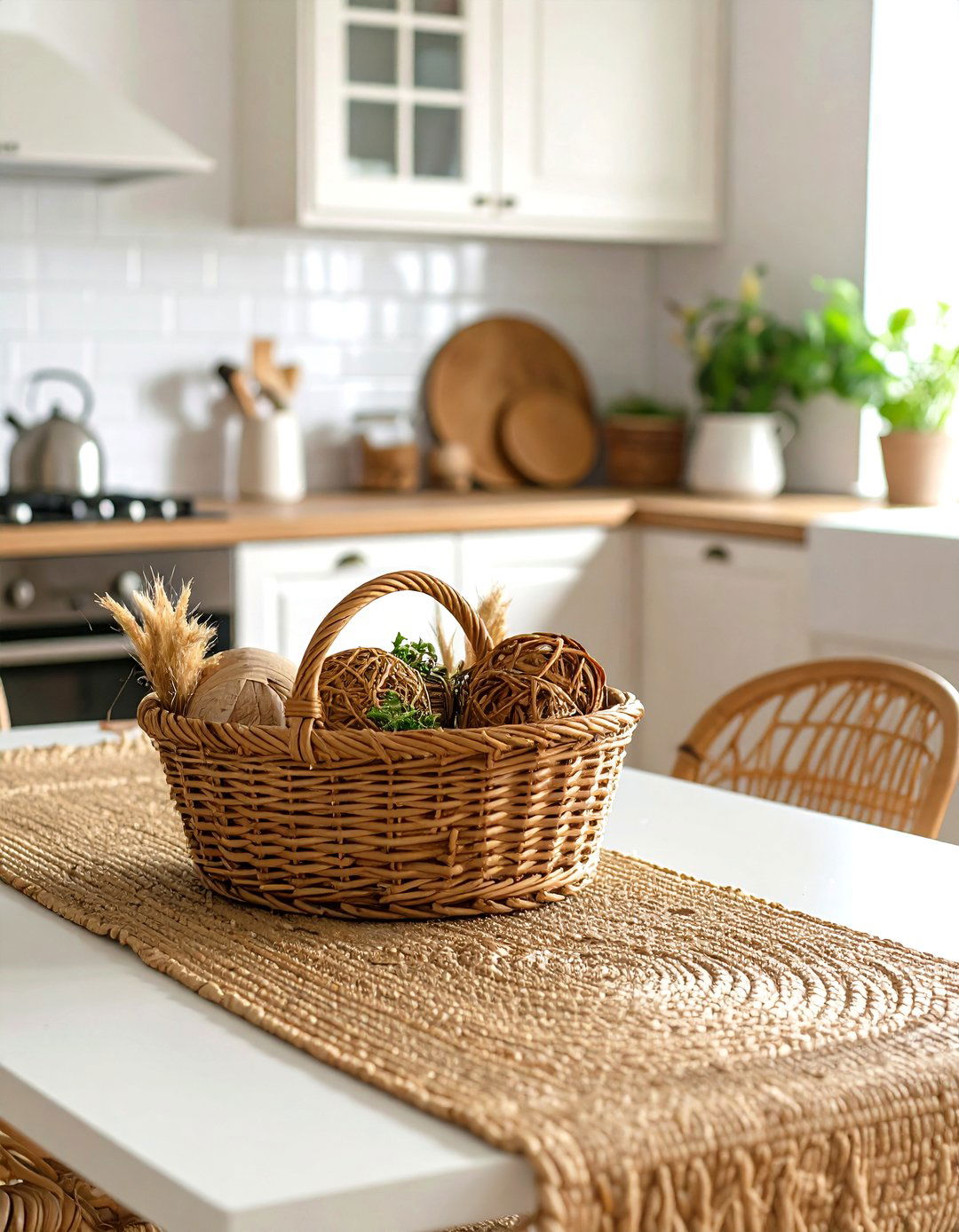 Woven Textures Kitchen Table - 30 kitchen table decor ideas