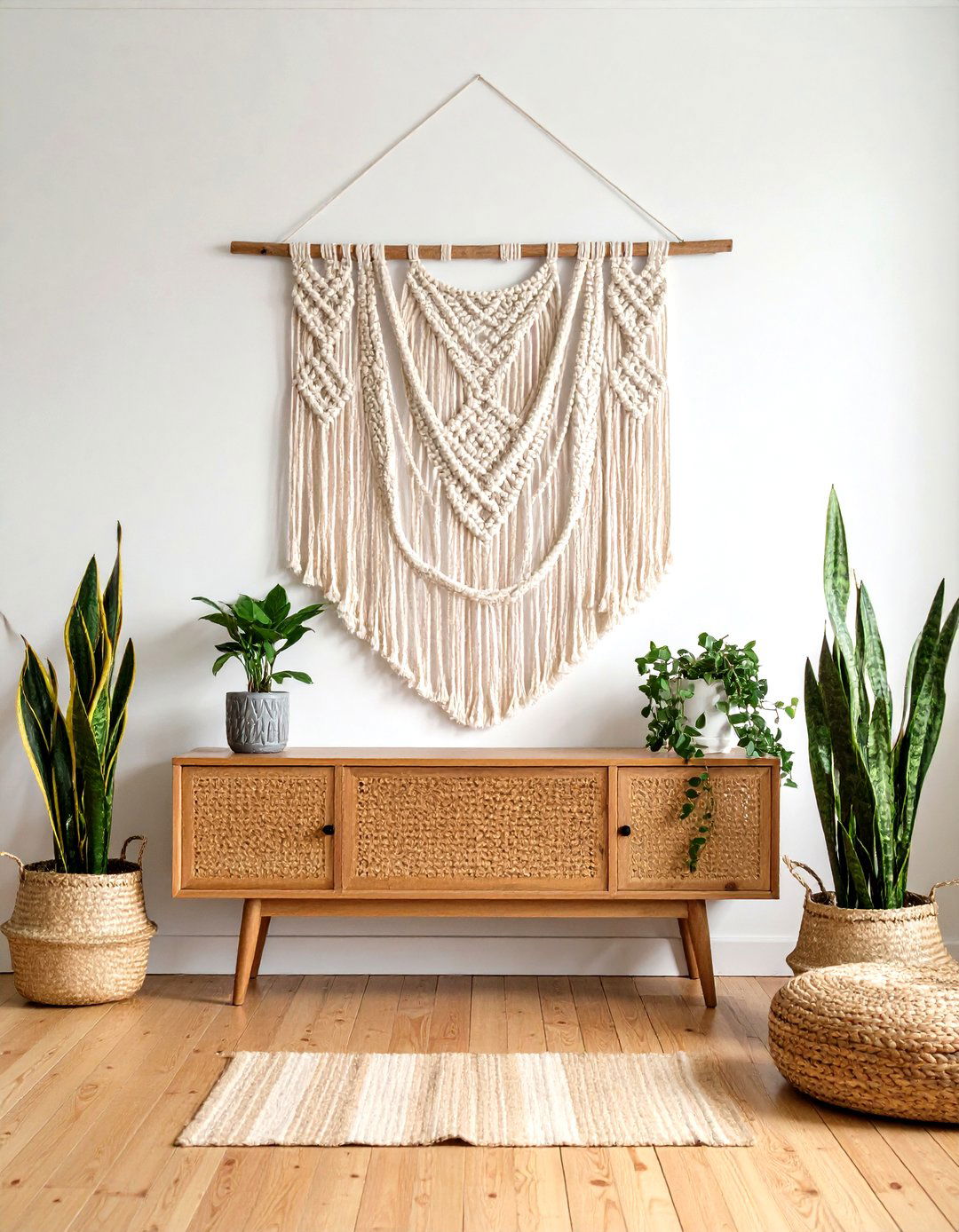 Woven Wall Hangings and Tapestries - 30 elegant living room wall decor ideas