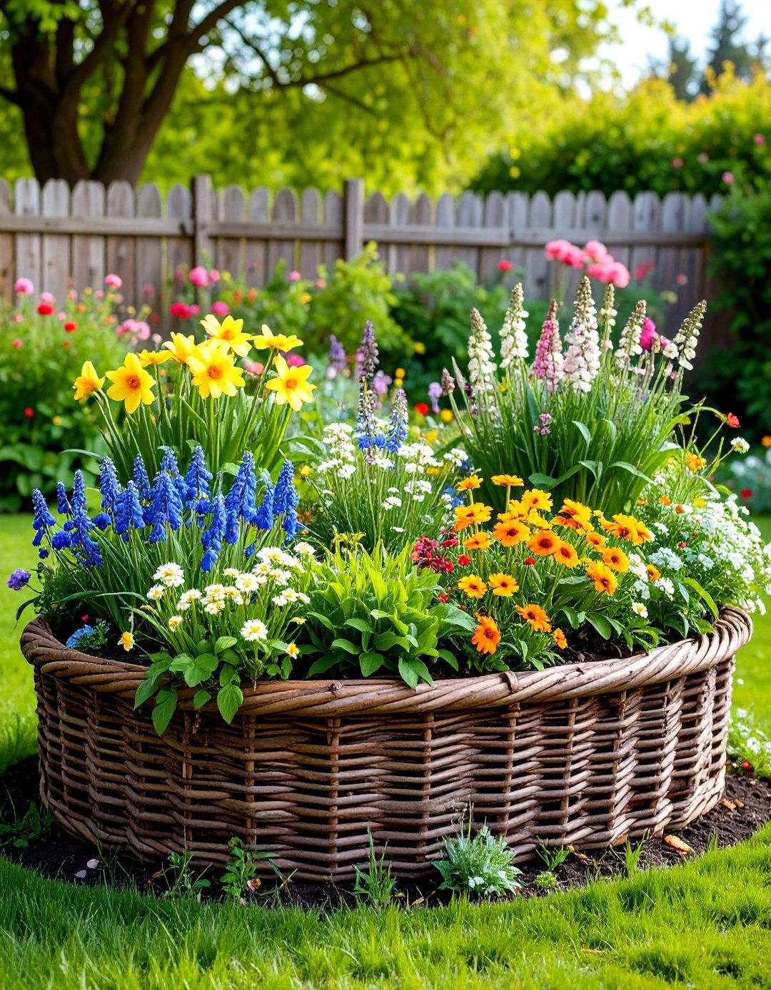Woven Wattle Raised Garden Bed - 30 raised garden beds ideas