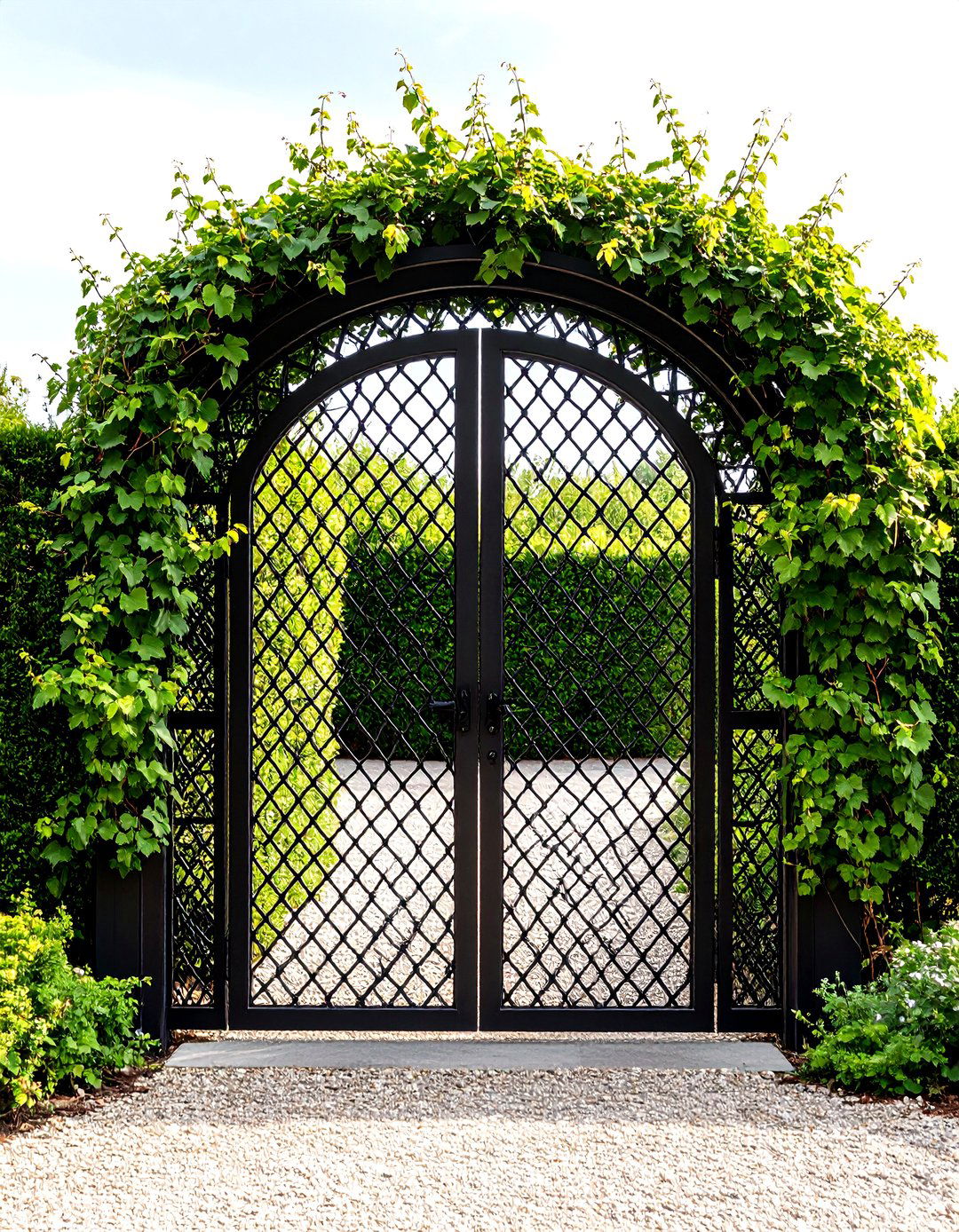 Woven Wire Mesh Garden Gate - 30 garden gate ideas