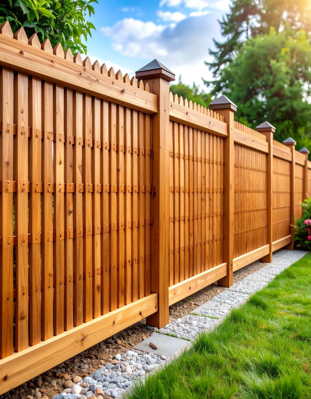 Woven Wood Privacy Fence - 30 privacy fence ideas for backyard