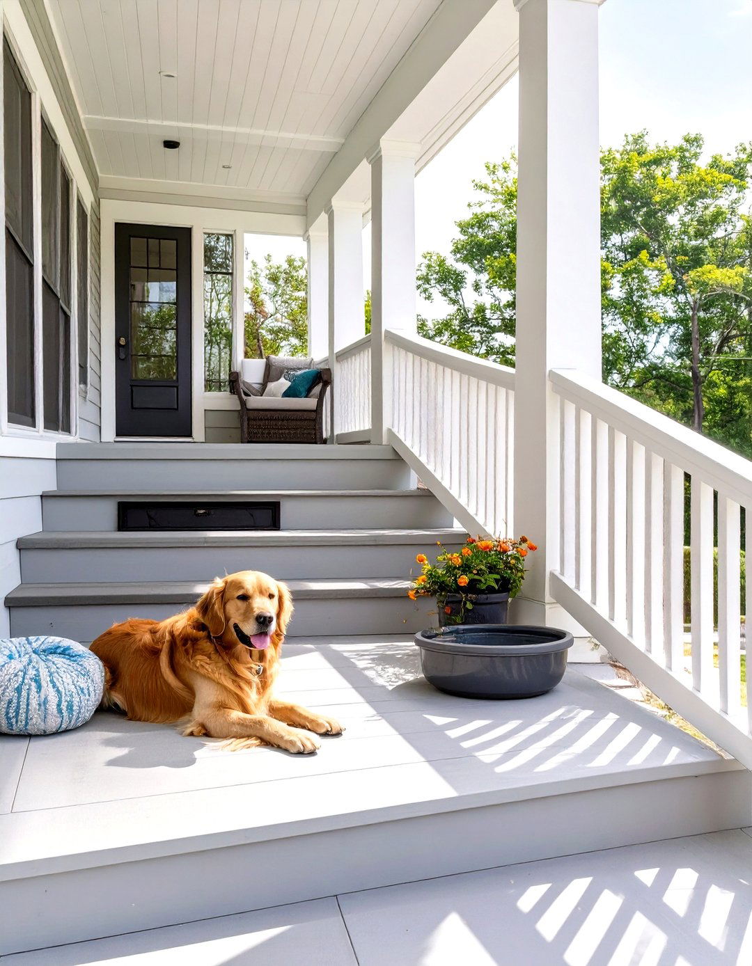 Wrap Around Porch with Integrated Lighting - 30 wrap around porch ideas