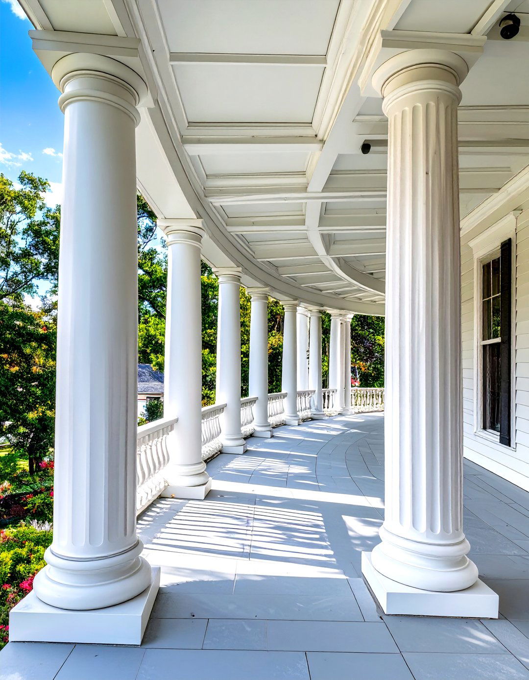 Wrap Around Porch with a Beadboard Ceiling - 30 wrap around porch ideas