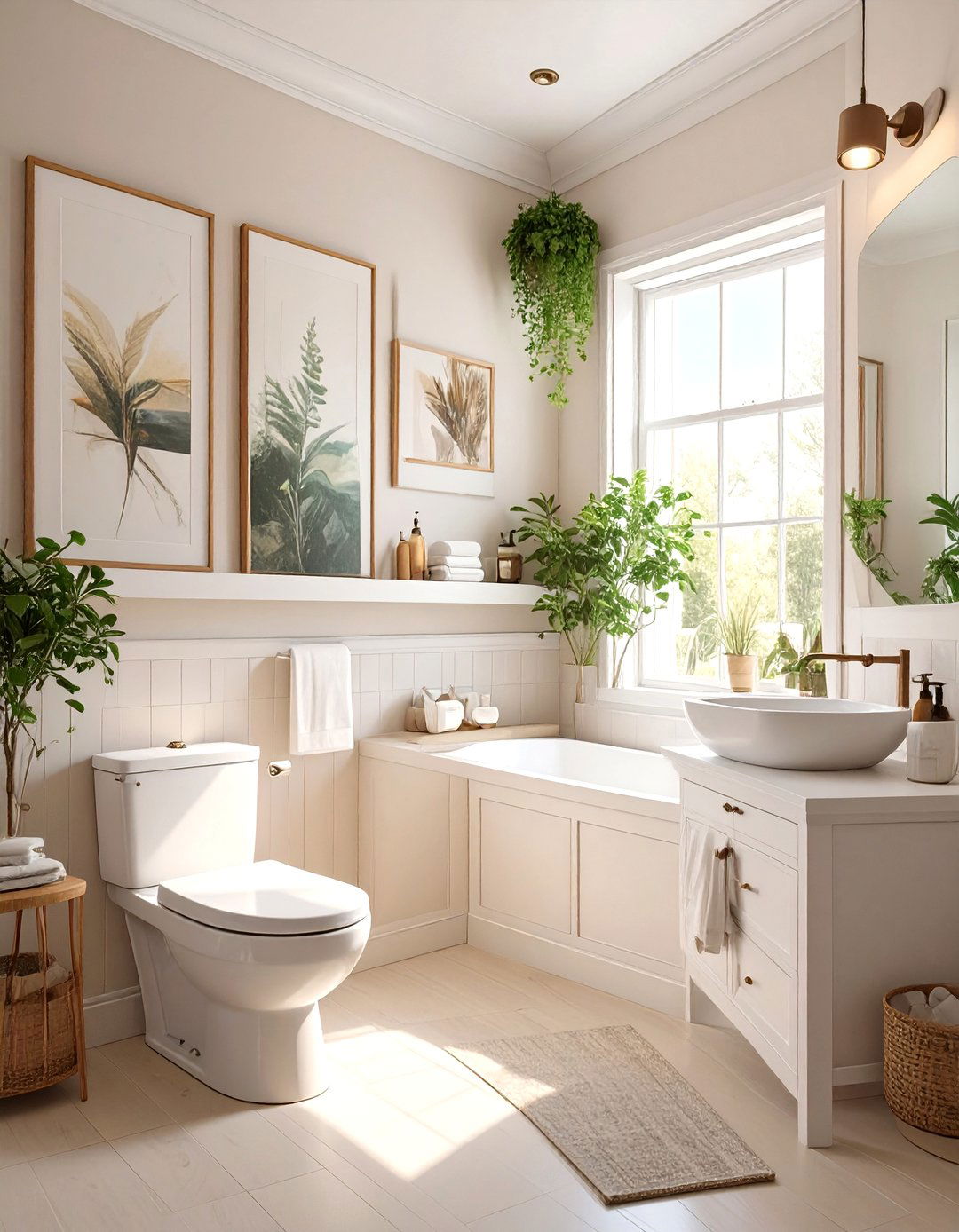Wraparound Bathroom Ledge Shelf - 30 bathroom shelving ideas