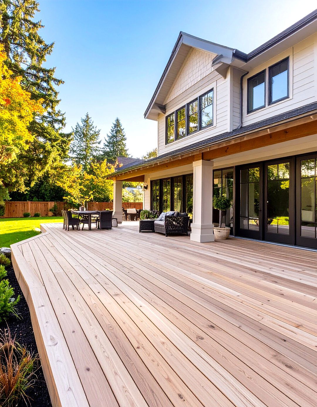 Wraparound Outdoor Deck for Degree Access - 30 outdoor deck ideas