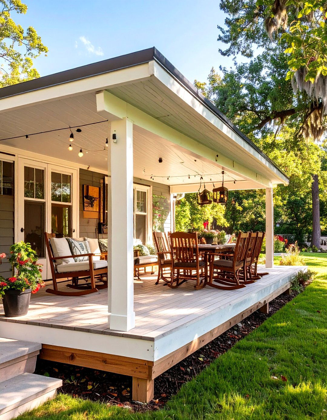 Wraparound Porch Design - 30 mobile home porch ideas