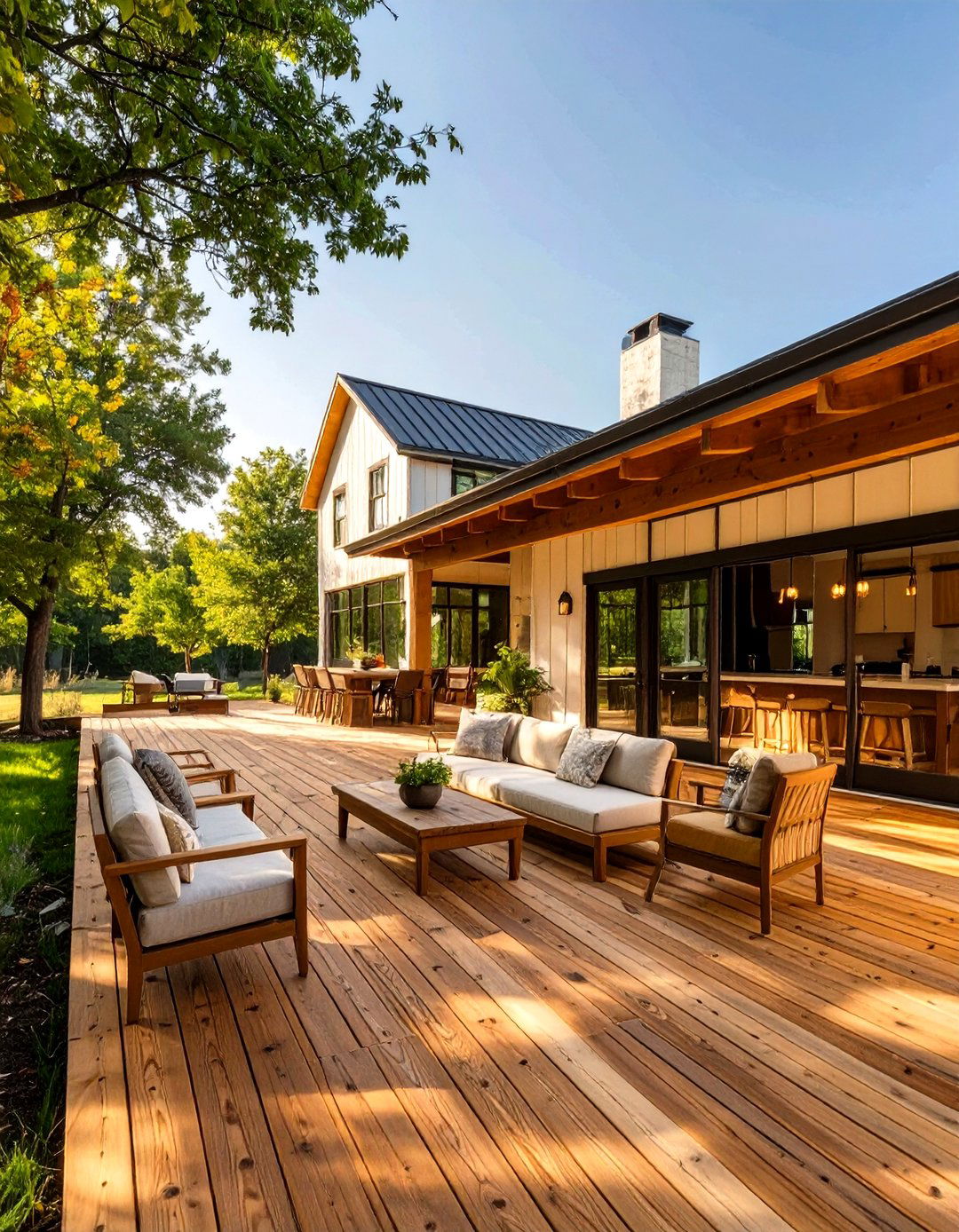 Wraparound Wooden Deck Design - 30 wooden deck ideas