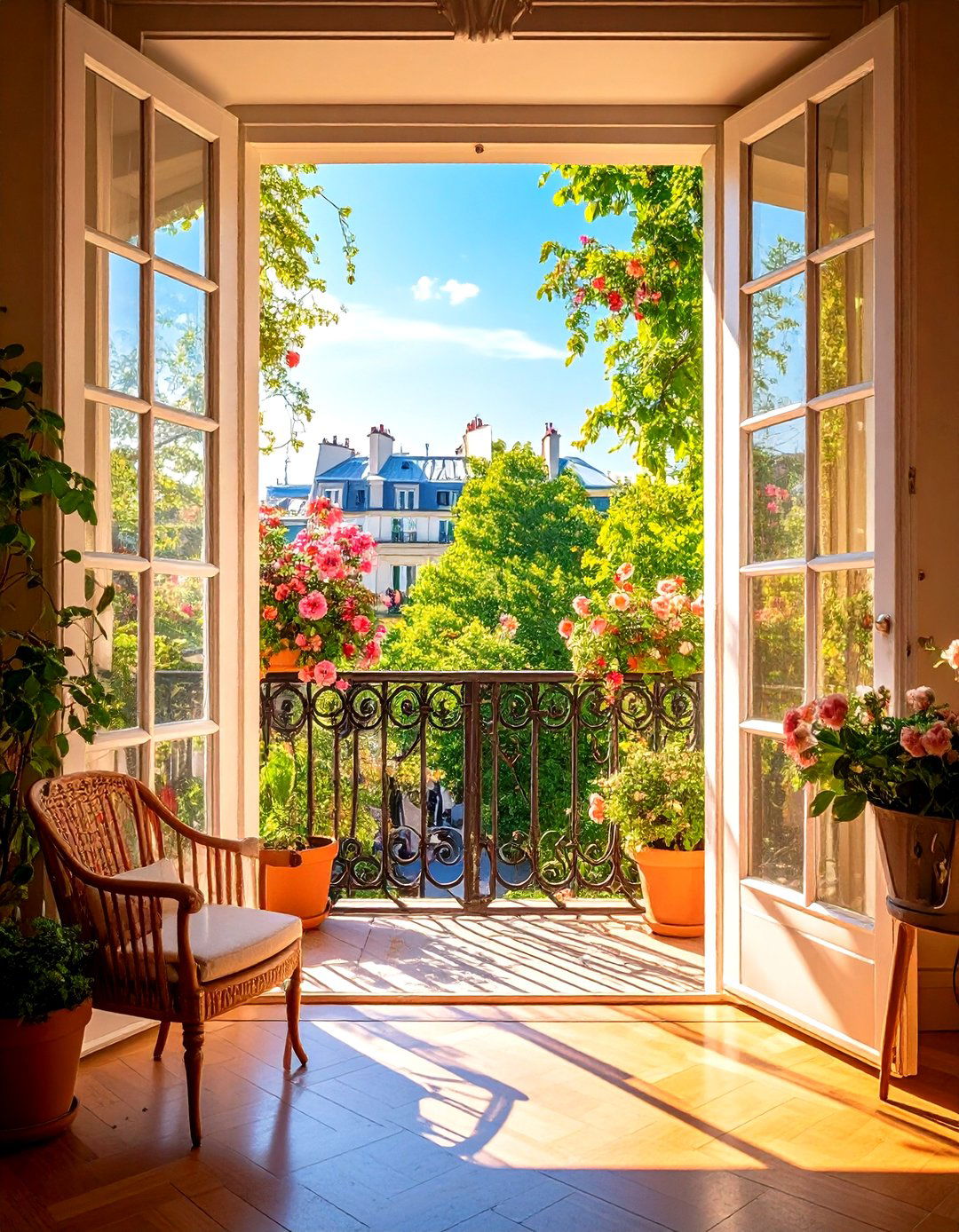 Wrought Iron Balconies - 30 parisian interior design ideas