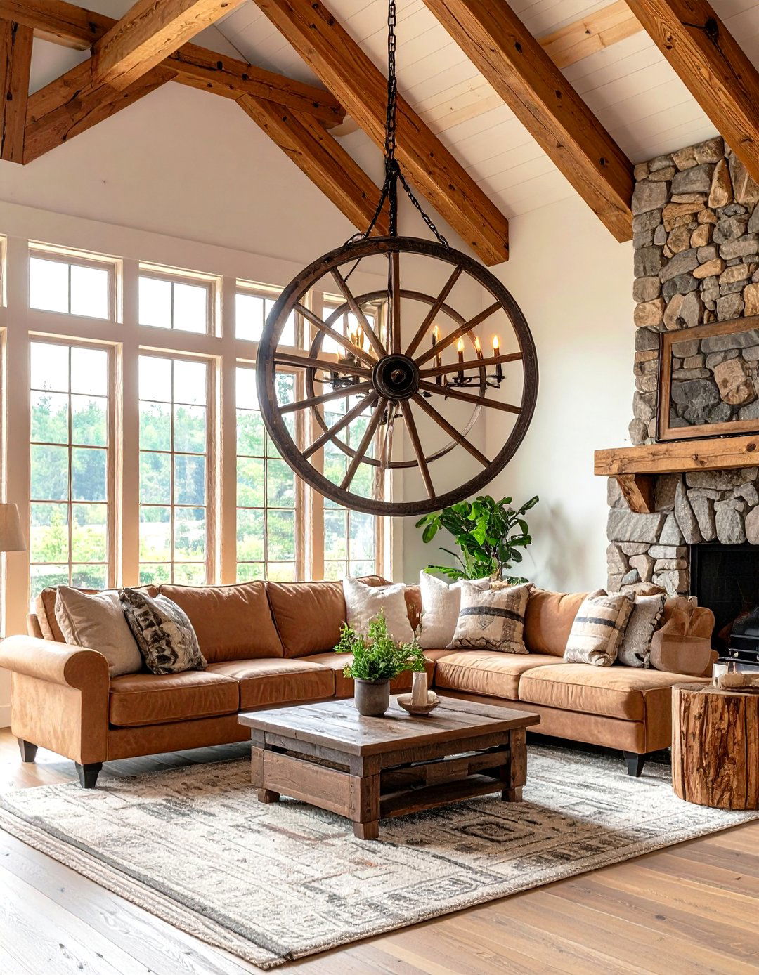 Wrought Iron Light Fixtures - 30 rustic home decor ideas