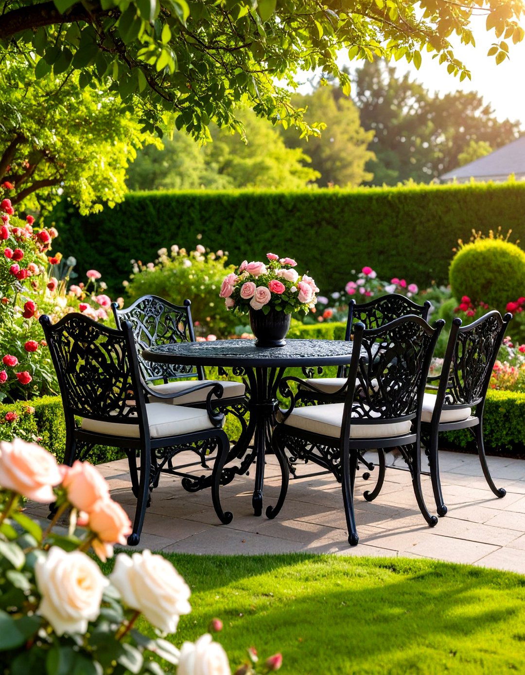 Wrought Iron Patio Dining Set - 30 patio furniture ideas