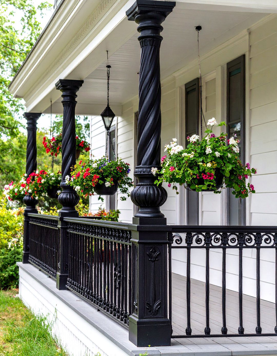Wrought Iron Porch Columns - 30 front porch column ideas