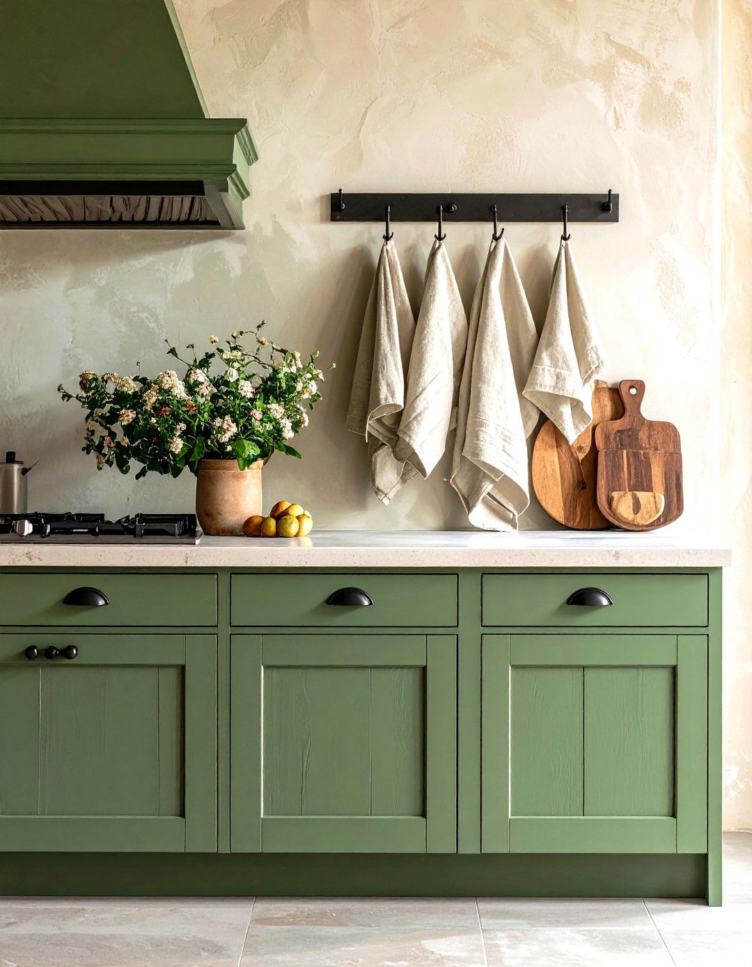 Wrought Iron Ring Holder - 30 kitchen towel holder ideas